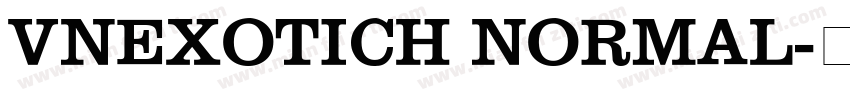 VnExoticH Normal字体转换